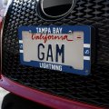 Tampa Bay Lightning Logo Stripe License Plate Tag Frame