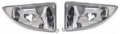 Evan-fischer Front Fog Light Lens And Housing For 2000-2004 Ford Focus Set Of 2 Passenger Driver Side 
