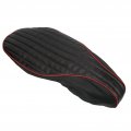 Qiilu Motorcycle Seat Cover Cushion Leather Replacement For Vespa 125 150 Sprint Fast Ts Super Vbb Vba Vnb Gtr Gl Gt Black Red 