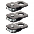 Ocpty Heavy Duty 8 800 Lbs Snatch Block 4 T Recovery Winch Pulley Off Road Atv Utv Tow Black 3pcs