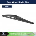 X Autohaux 2pcs Rear Windshield Wiper Blade Replacement For Jeep Renegade 2015-2020 Fiat Tipo Hatchback 2015-2022 Station Wagon