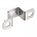Uxcell U Shaped Connector Bracket 18 X 22mm 304 Stainless Steel For Door Closed Bar Holder Strut Channel 12pcs
