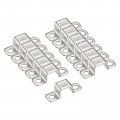 Uxcell U Shaped Connector Bracket 18 X 22mm 304 Stainless Steel For Door Closed Bar Holder Strut Channel 12pcs
