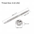 Uxcell 6-32 Unc Tap And Die Set Hss Machine Thread With Round Threading Right Hand
