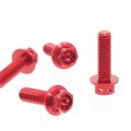 Autobahn88 Motorcycle Brake Master Cylinder Bolt Dress-up Kit Compatible With Suzuki Rf600r 1993-1997 Red Set Of 4
