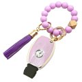 Rfsrz For Mercedes Benz Key Fob Cover Purple Beaded Holder Fits C E S M Cls Clk G Class Car Accessaries For A3 