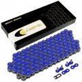 Caltric Blue Drive Chain Compatible With Yamaha Yzf-r3 Yzfr3 2015 2016 2017 2018