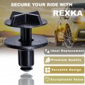 Rexka 15pcs 9mm Hole Battery Cover Radiator Sight Shield Retainer Clips For Ford F-150 Crown Victoria Thunderbird Lincoln Town