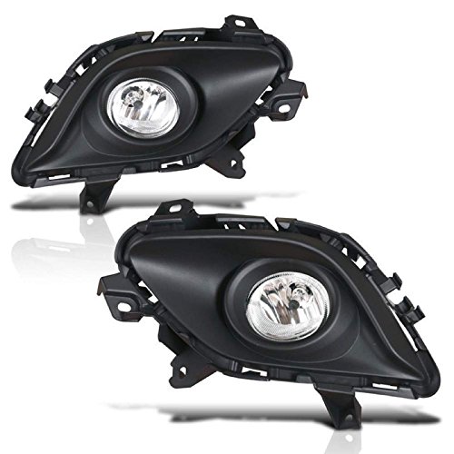 Clear Lens Fog Light Lamps For 2014-2015 Mazda 6 W Wiring Kit Pair Bumper Replacement