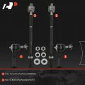 A-premium Set Of 4 Front Inner Outer Tie Rod End Kit Compatible With Chevrolet Equinox 2005-2007 Pontiac Torrent 2006-2007