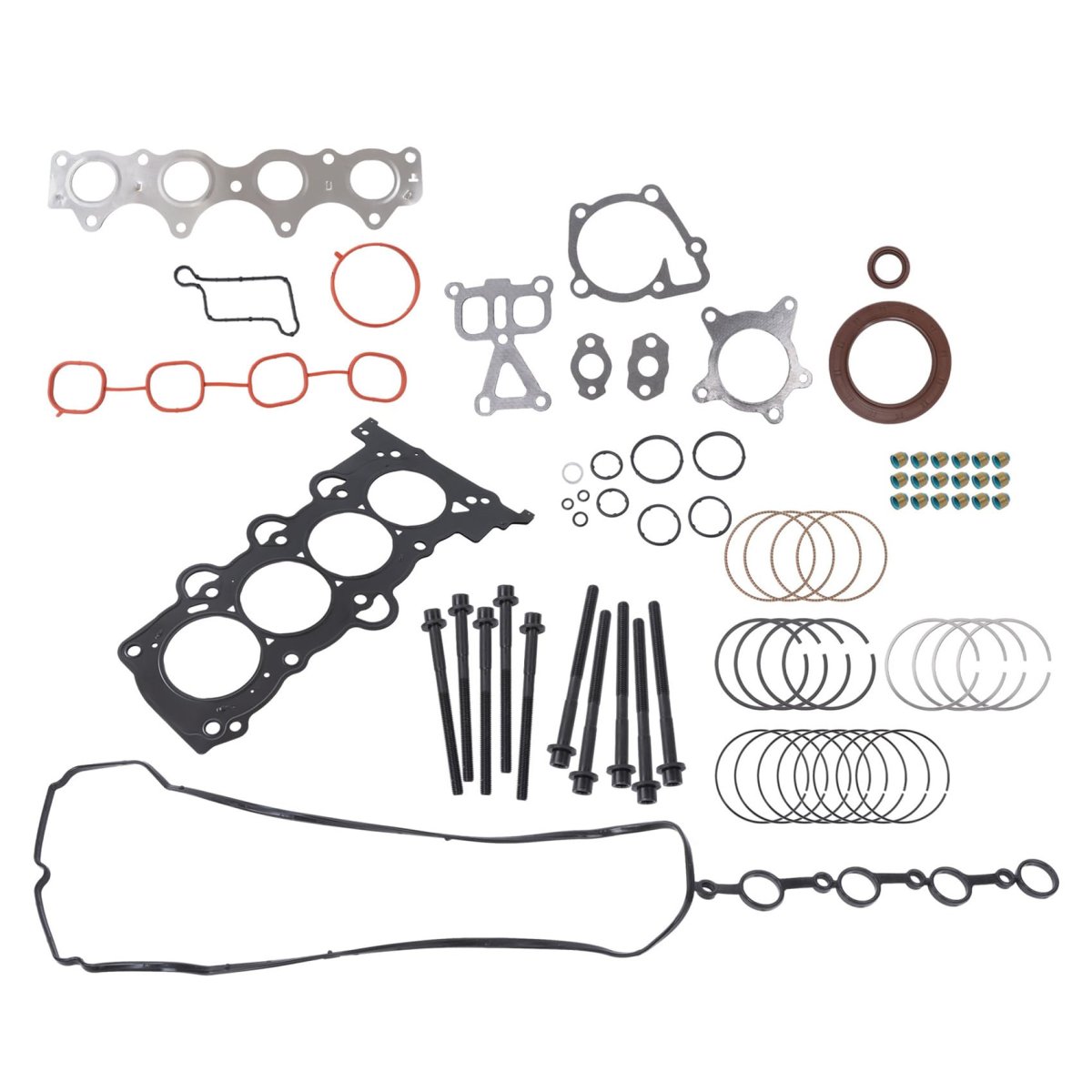 Head Gasket Set With Bolts And Piston Rings For Hyundai Accent 2012 23 2014 2015 2016 1 6l L4 Kia Rio 2013 1 Hs26554p Gasket