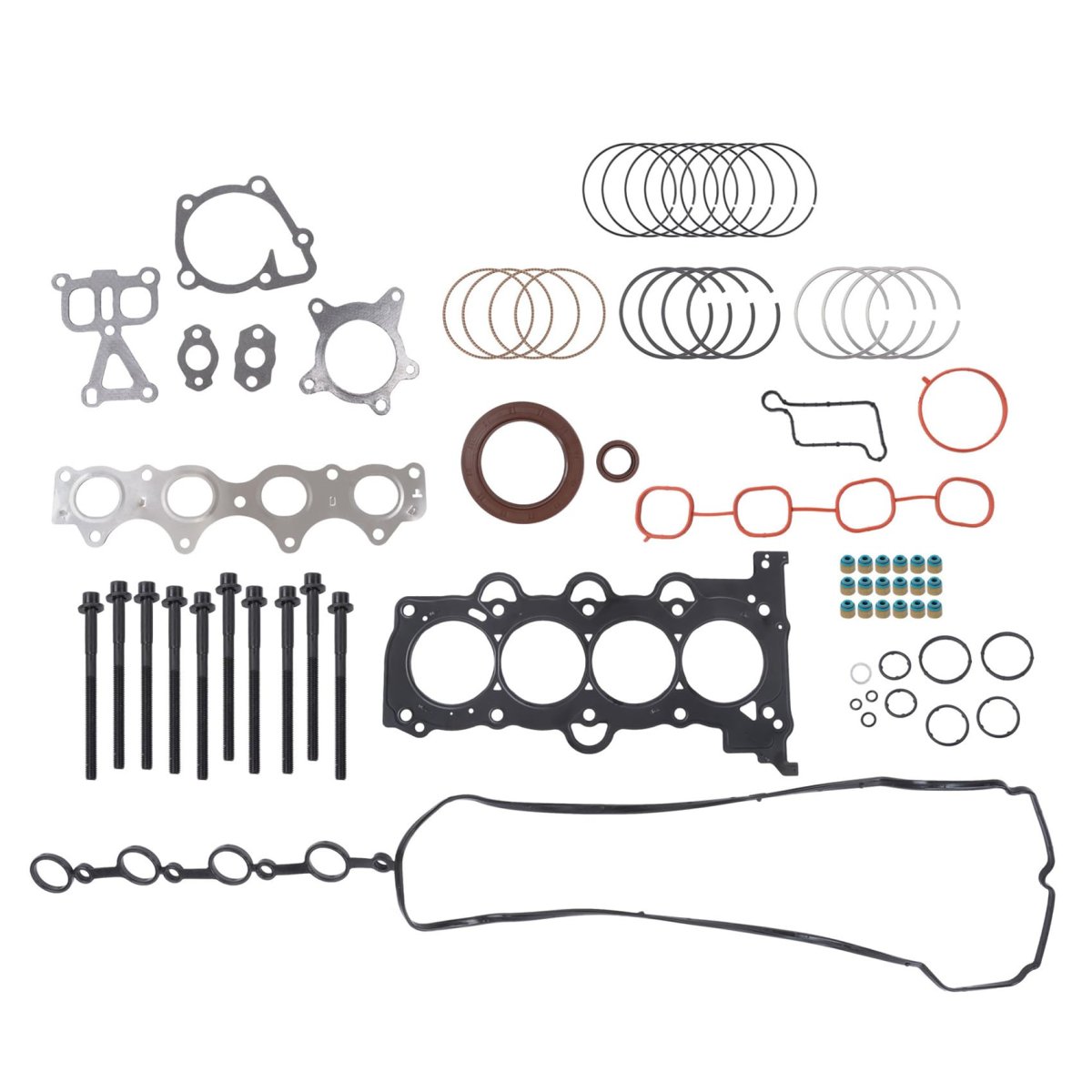 Head Gasket Set With Bolts And Piston Rings For Hyundai Accent 2012 23 2014 2015 2016 1 6l L4 Kia Rio 2013 1 Hs26554p Gasket