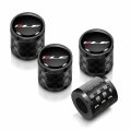 Ipick Image For Chevrolet Camaro 1le Logo In Black On Real Carbon Fiber Barrel Aluminum Tire Valve Stem Caps