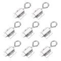 Spring Loaded Latch 8 Pack Automatic Stainless Steel Barrel Door Lock With Self Closing Pull Ring For Gates Windows And 