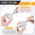 Spring Loaded Latch 8 Pack Automatic Stainless Steel Barrel Door Lock With Self Closing Pull Ring For Gates Windows And