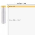 Uxcell Pre-taped Masking Film 106 3 In X 75 Ft Plastic Drop Cloth With Low-tack Painters Tape For Painting Protection