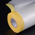 Uxcell Pre-taped Masking Film 106 3 In X 75 Ft Plastic Drop Cloth With Low-tack Painters Tape For Painting Protection