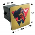 Wonder Woman 80th Red Logo Pose Tow Trailer Hitch Cover Plug Insert