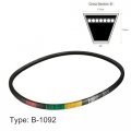 Uxcell B-1092 B43 Drive V-belt Inner Girth 43 1092mm Industrial Power Rubber Transmission Belt