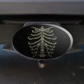 Rib Cage Skeleton Bones Stars Galaxy Oval Tow Trailer Hitch Cover Plug Insert