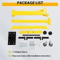 Engine Stand Adjustable Motor Heavy Duty Powder Coated Steel Yellow 1000lbs
