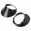 2x Black Front Lower Bumper Fog Drl Light Lamp Hole Bezel Cover Compatible With Dodge Ram 1500 2500 3500 Rpn 55077239ab