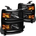 Auto Dynasty Factory Style Headlights Bundle With Tool Kit Compatible Chevy Silverado 1500 14-15 Driver And Passenger Side