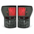 Hecasa Tail Lights For 2007-2013 Toyota Tundra Pickup Truck Led Rear Brake Lamps Assembly Driver And Passenger Side Smoke Lens