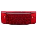 2 Pack 6 In Rectangle Led Side Marker Clearance Lights Red Lens Light Waterproof For Truck Trailer Rv Bus Pickup Lorry And 