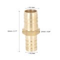 19mm To 16mm Brass Barb Hose Straight Connector Adaptor Reducer Splicer Fitting For Air Water Gas Oil