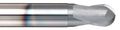 Melin Tool Hmg-m-m-b Carbide Ball Nose End Mill Metric Naco Monolayer Finish Roughing Cut 15 Deg Helix 2 Flutes 100mm Overall 