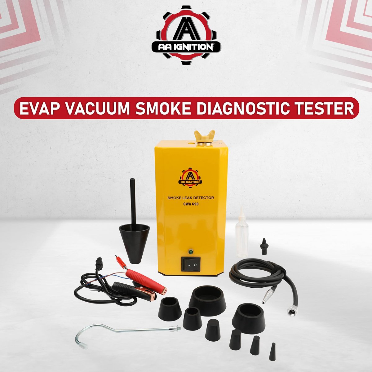 Evap Vacuum Smoke Diagnostic Tester For 12v Cars Trucks Motorcycle Atv Boats Snowmobiles Automotive Machine Leak Detector