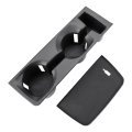 Center Console Cup Holder And Wireless Charging Mat For Subaru Forester 2026 Anti Slip Interior Coaster Pad 2 Piece Set Black 
