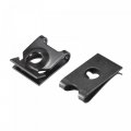 Uxcell Spring Steel Speed Fastener Extruded U Nut Black For M4 St4 2 And M5 8 Screw Bolt 45pcs