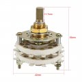 Uxcell 6p3t 6 Pole 3 Throw 2 Deck Band Channel Rotary Switch Selector