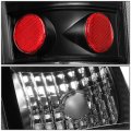 Compatible With Chevy Silverado Gmt800 4pc Pair Of Smoked Lens Amber Corner Headlight Black Clear 3d Led Tail Light