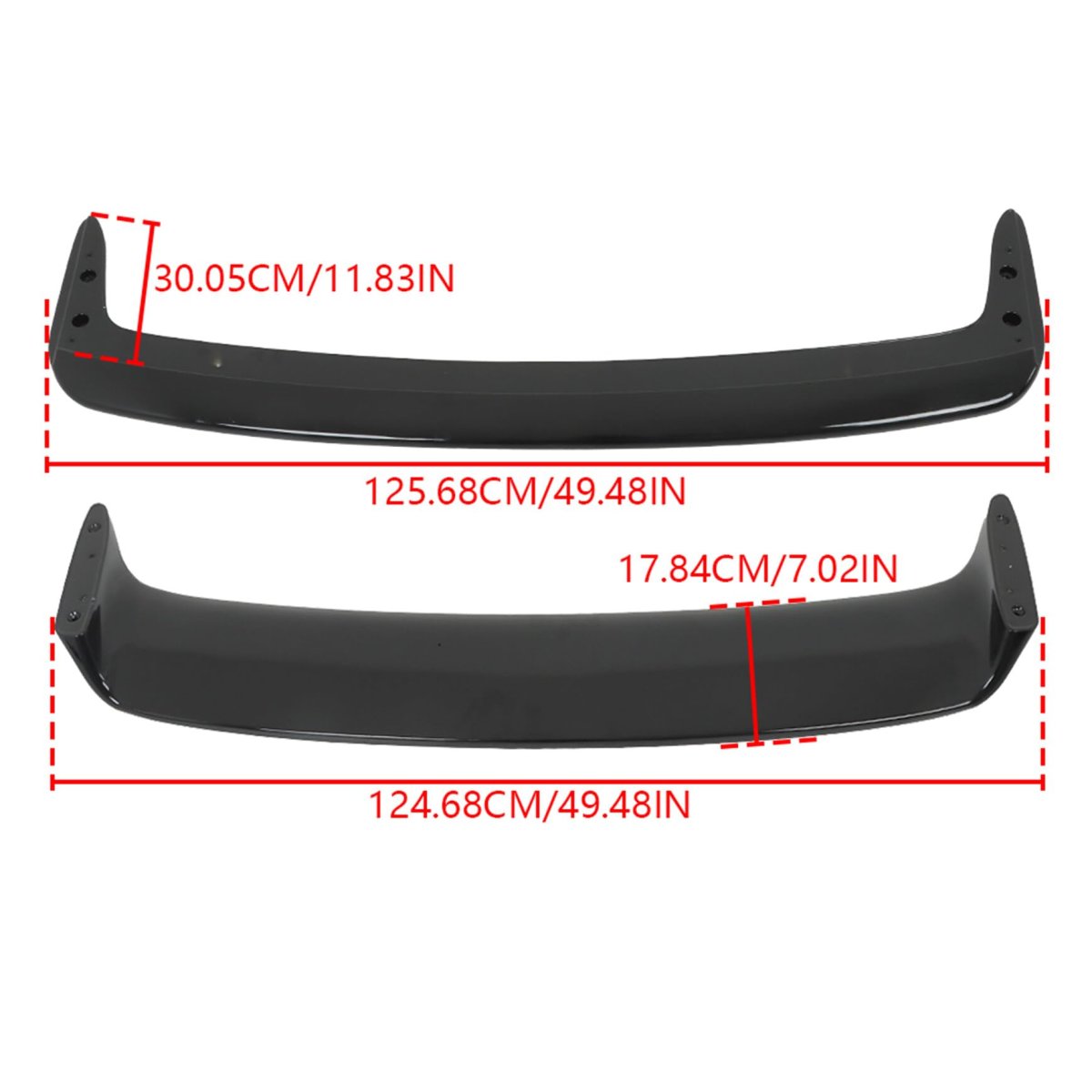 Glossy Black Rear Plastic Trunk Spoiler Wing Replacement For 1994-1999 M3 1992-1998 3 Series E36 2 And 4 Door