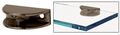 Crl Oil Rubbed Bronze Finish Solid Brass Rounded Glass Shelf Clamp 