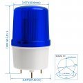 Baomain Revolving Warning Signal Light Dc12v 3w Lte-5106 Led Blue Indicator Rotating Lamp Blue
