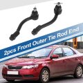 2pcs Front Outer Tie Rod Ends Kit Suspension Steering End For Kia Soul 2010-2013 Drag Link No 568202k050 568202k000
