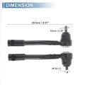 2pcs Front Outer Tie Rod Ends Kit Suspension Steering End For Kia Soul 2010-2013 Drag Link No 568202k050 568202k000