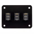 Recpro Rv Toggle Switch Tank System Control Panel Gang Kit Heating Pad Heater 3 Toggles 