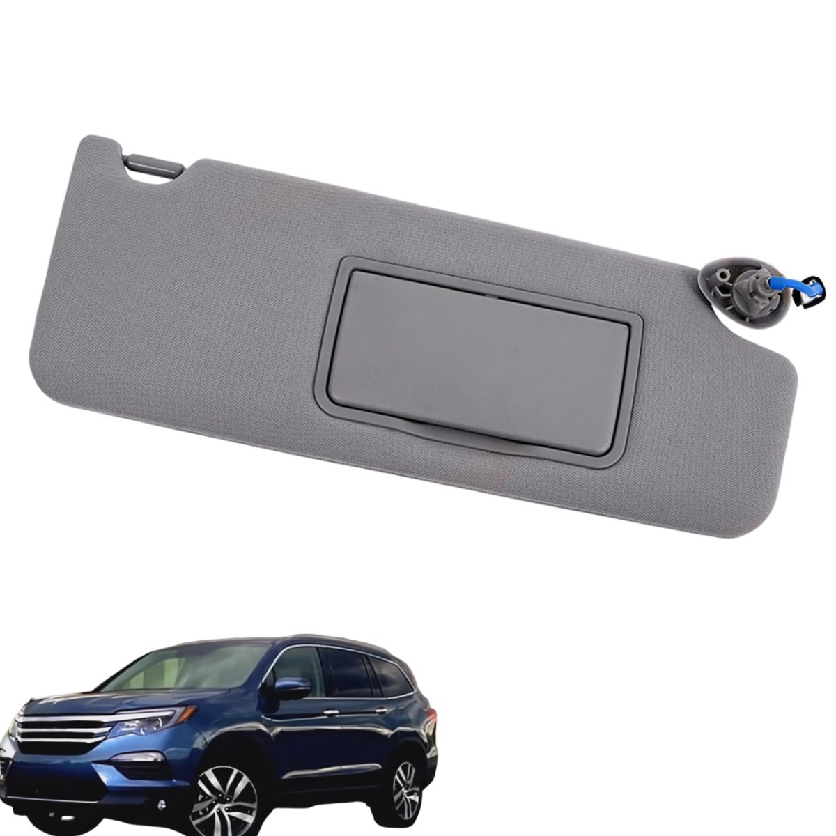 Sun Visor Passenger Side For Pilot 2017 2021 And Ridgeline 2018 2020 Gray Replacement 83230 Tg7 A12zb With Mirror Light
