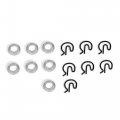 Manual Transmission Steel Shifter Bushing W Spring Clips Pit Pack