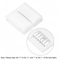 Uxcell 6 Pin 12mm 5050 Led Strip Light Solderless Gapless Connector White 20pcs