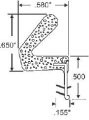 Door Weatherstrip Kerf-mounted Foam Style 82 Beige Pack Of 10