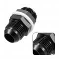 X Autohaux Car Straight Bulkhead Fuel Fitting 12an Male To Flare Union Adapter With Oil Resistant Washer Black