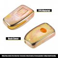 Uxcell Car Key Fob Cover 3 Button Remote Case Orange For Lexus Is Rx Nx200 Nx200t Gs300h