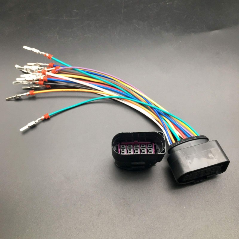 Xenon Headlight 10 To 14 Pin Wiring Harness Connector Plug Adapter For Vw Audi Oe Number 1j0 973 737 And 835