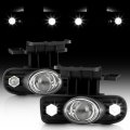 Acanii For 1999-2002 Chevy Silverado 00-06 Suburban Tahoe Led Halo Projector Fog Lights W Switch Assembly Left Right